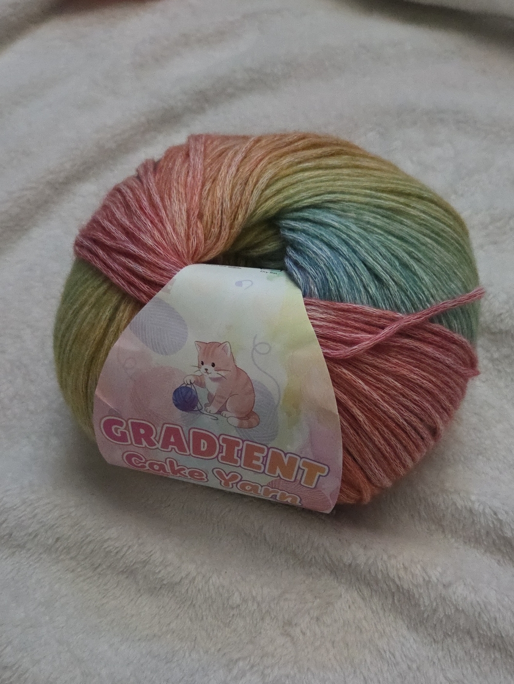 Skein Of Gradient Cake Yarn